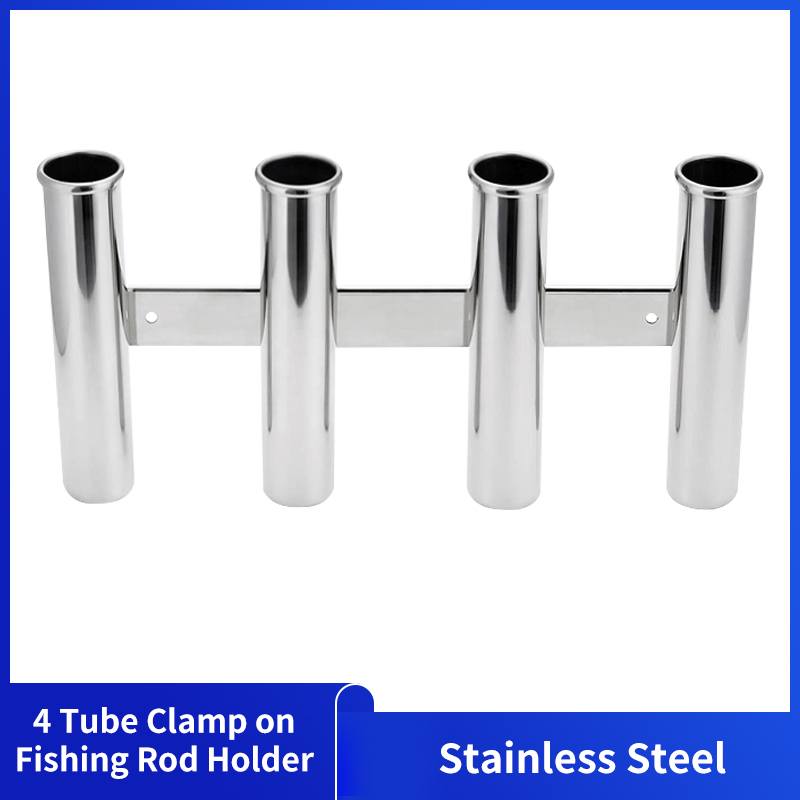 Fishing Rod Holder - Paslanmaz Çelik 4 Tüp Çubuk Tutucular